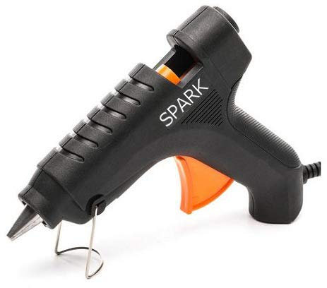 GLUN 40 Watt Hot Melt Glue Gun Electronic PTC Heating Technology for DIY and Craft Work (Black)