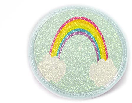 Glitzer - Klett - Patch für den Schulranzen oder Rucksack optional mit Namen | 54 Motive | auch als Anhänger oder zum Aufbügeln | super Geschenk zu Einschulung