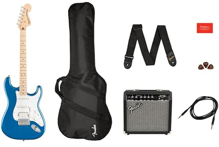 Fender Squier Affinity Strat HSS Pack MN LPB E-Gitarren Set