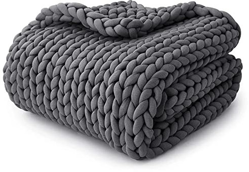 Grob Gestrickte Wolldecke 150x200cm, Grobe Strickdecke Wolle Garn Riese Klobig Sticken Werfen Sofa Decke Handgewebt Sperrig Haustier Bett Stuhl Matte Teppich