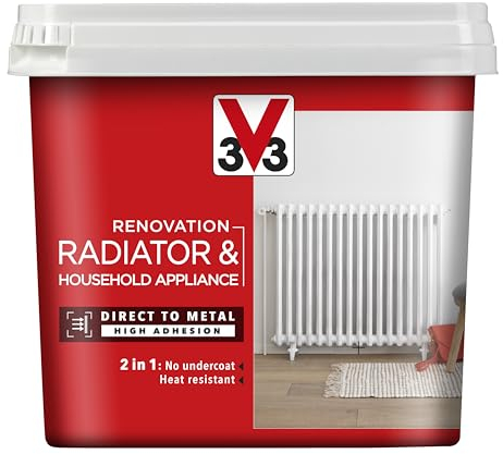 V33 Renovation Radiator & Household Appliance Paint Soft Grey 750ml