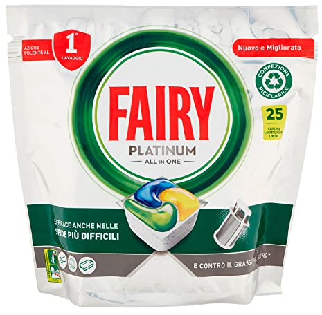 Fairy Geschirrspüler-Tabs Platinum Plus, Zitrone, 25 Stück