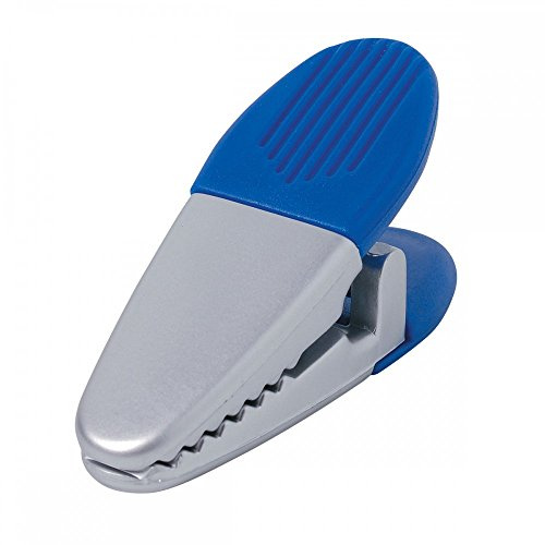 10 x Magnetclip Magnetklammer Neodym blaue Griffe 3 cm x 8.5 cm - 10er-Set - Magnet Klemme, Zettelhalter magnetisch