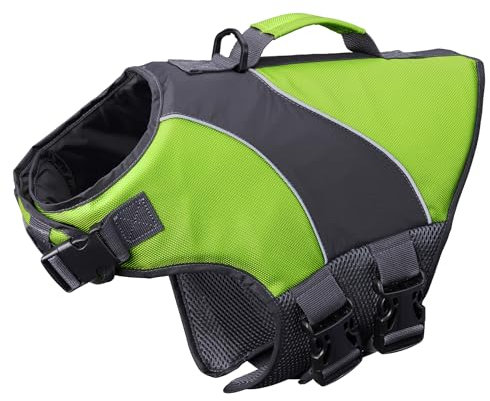 Dog Life Jacket, Green, M