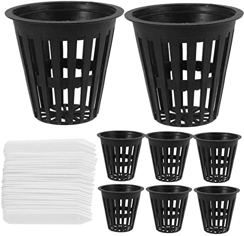 Kisangel 1 Satz Pflanzkorb Anzuchttöpfe Erdloser Kulturbecher Bio-gartenbecher Hydroponik Liefert Tassen Hydrokultur-anbausystem Keimtöpfe Orchideennetzbecher Gemüse Plastik Pflanzenzubehör