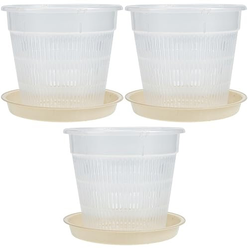 BESPORTBLE Kamerarucksack 3 Sätze Phalaenopsis-Blumentopf Pflanzen im Freien to-Go-Behälter aus Blumentöpfe Orchideentopf atmungsaktiver Blumentopf Pflanzgefäße für den Garten Einfach
