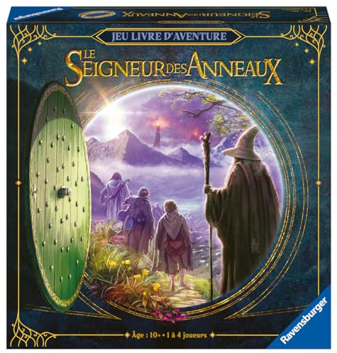 Ravensburger Sagan om ringarna - Äventyrsbok - kooperativt brädspel - 1 till 4 spelare från 10 år - 30 minuter per kapitel (8 kapitel) - Svensk version