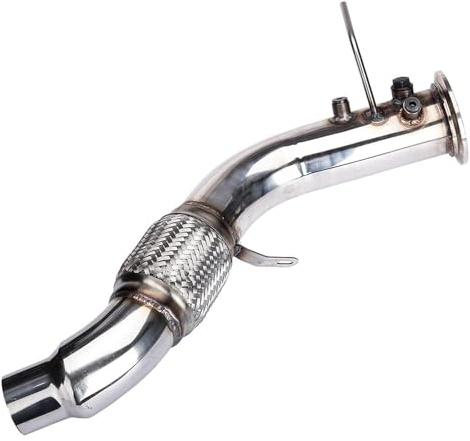 Kompatibel mit E90 E91 E92 E93 330xd 325d 330d E60 E61 525d 530d 2004-2010 Auspuffrohre Mittelrohr 76mm Auspuff-Fallrohr