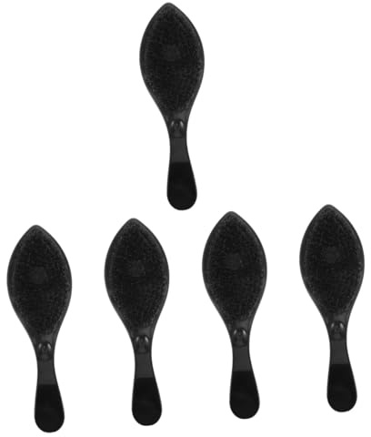 FRCOLOR 5 Stück Fettige Frisur für Männer Körperpflege Entwirrer Bartglätter für Männer Bartformer beard brush for men bartpflege bürste Männer Bartbürste Haarbürste Borstenhaar Black