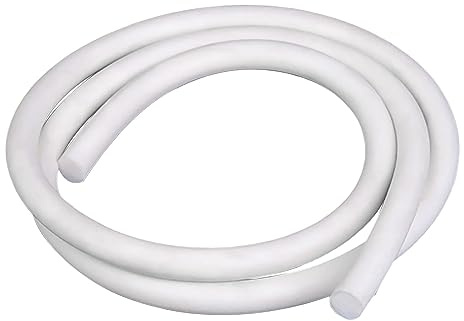 Sealing strip, Round 32.8FT White Weather Stripping Door Window Weather Seal for Cars Trucks Boats Home, Diameter,4mm(5mm)