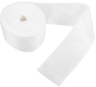 STOBAZA Non-adhesive Fiberglass Fabric Roll 5cm x 30m Seam Tape for Boat Repair and Reinforcement, Wear-resistant Glass Fiber Cloth for Winding, Molding and Wall Crack Fixing