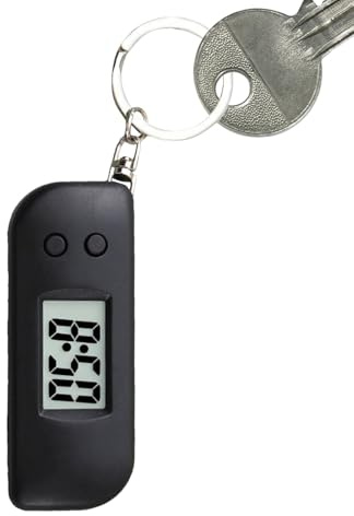 lyanny Digital Pocket Watch - Glow-in-The-Dark Small Backpack Pendant Keyring Watch - Clock Keychain for Youth Teens Boys Girls Women Family Friends Athletes Son Daughter