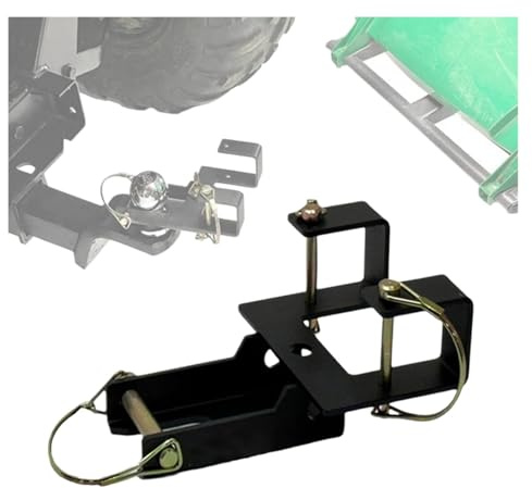 AEWTSRYBR Kit de transporte de basura con ganchos extraíbles para remolque, para botes de basura con ruedas