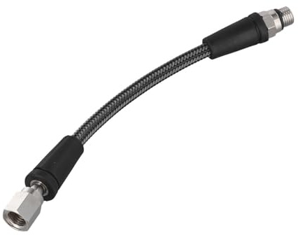 Vilgftyiet Hochdruckschlauch zum Tauchen, 300 bar für geflochtenen Kohlefaser-Reglerschlauch mit 7/16-20UNF-Gewinde, kompatibel mit Freizeit-Tauchmessgeräten, 150 mm/650 mm/800 mm