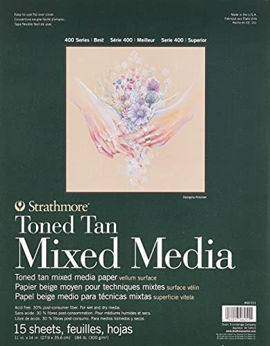Strathmore Toned Mixed Media Pad 11x14 Tan