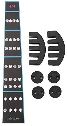 Violine Dämpfer, Lautstärkeregler mit fünf Klauen für effiziente Praxis, Violine Mute Finger Guide Set for Unterricht, Übung und Konzerte