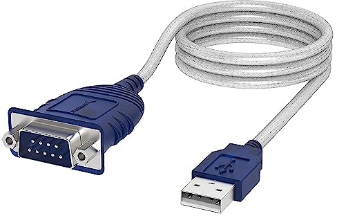 SABRENT USB auf serielles Adapter (1.8m) USB auf RS232 seriell Kabel, DB-9 Konverterkabel (9-polig) Prolific Chipsatz kompatibel für Windows, Mac OS X 10.6 und höher, Linux 2.4 et plus (CB-9P6F) | Kompatibel mit Routern, Schaltern, CNC-Maschinen, SPS, Druckern, Überwachungskameras, Barcodescannern (CB-9P6F)