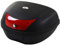 HOMCOM Motorradkoffer, Rollerkoffer für Motorräder, Roller, Mofas und Quads, 48 L Helmkoffer, Topcase, Schwarz, 59 x 43 x 33 cm
