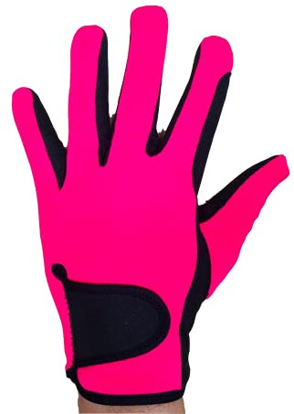 Guanti da equitazione da donna, per tutte le stagioni, per sport all'aria aperta, equitazione, colore: rosa, grande
