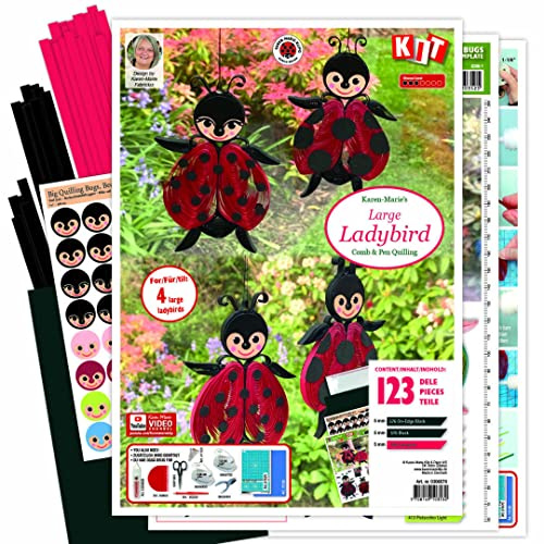 Karen Marie Klip Große Marienkäfer und andere Käfer - Quilling Kit
