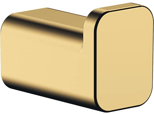 hansgrohe AddStoris - Handtuchhaken, Handtuchhalter, Bademantelhaken, verdeckte Befestigung, Badezimmer Zubehör, Polished Gold Optic, 41742990