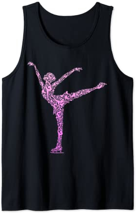 Eiskunstlauf Eiskunstläuferin Schlittschuhe Mädchen Damen Tank Top