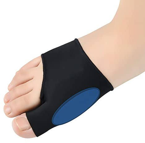 DYKOOK Bunion Sleeve with Bunion Relief Pads Big Toes Protectors for Women Men 2Pack Bunions Sock with Gel Foot Care Cushion,Hallux Valgus Cushion Toe Brace Prevent Corn,Calluse,Blister(Black & S)