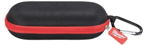 Milwaukee Safety Glasses Case, Hard, Red, One Size, Modern Style, 4932492083