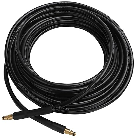 Trintion High Pressure Washer Hose Jet Wash Extension Hose 15M Wash Replacement Hose with Thread Quick Coupling Type Water Pipe for Karcher K2 K3 K4 K5 Car Garden Cleaning