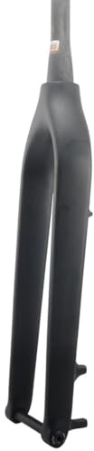 HIMALO Carbon-MTB-Gabel 26/27.5/29 Mountainbike-Starrgabel 15x100mm Steckachse Fahrrad-Gabel Scheibenbremse Verjüngtes Rohr Gewindelos Vorderradgabeln Leichtes Gewicht (Color : Matte, Size : 3K)