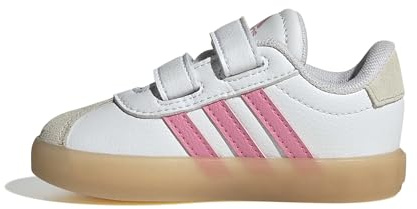 Adidas Unisex-Baby VL Court 3.0, White/Bliss Pink/Alumina, 9