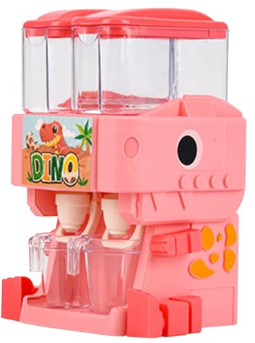 Dispensador de Agua para niños Dispensador de Agua Forma de Dinosaurio Dual Salida Linda Mini dispensador de Agua con Tazas de Brazo rotativo y Pierna Dual de Agua Tanque para niños Dispensador de a