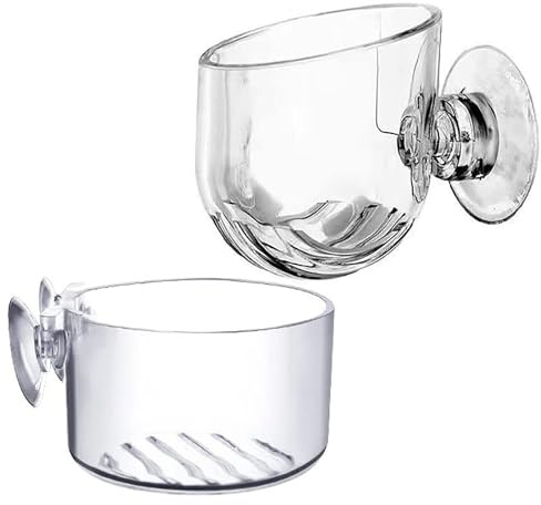Aquarium Plant Holder Cup - Adhesive Aquatic Plant Cup, Crystal Glass Aquarium Plant Holder | Aquarium Plant Holder with Suction Cups, Acrylic Aquatic Planting Pot Cup for Fish Tank Aquarium