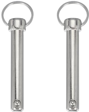 QUARKZMAN Schnellspannstift, Durchmesser 1/2 (12mm) Nutzlänge 2,44 (62mm) Gesamtlänge 4,02 (102mm) Bimini Top Stift Marine-Hardware Kohlenstoffstahl für Bootszubehör, Packung mit 2