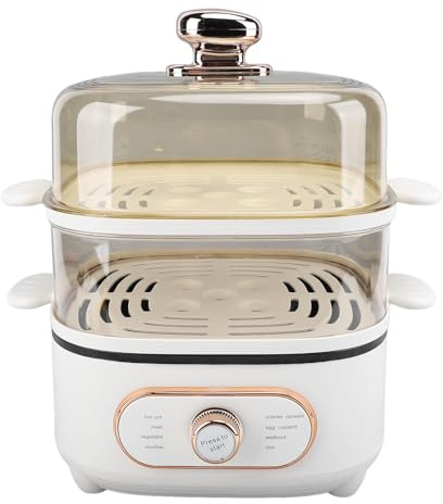 SEAFRONT Pentola a Vapore Elettrica Efficiente 10.5L 2 -Images -Multi purpy Stufa con Piastre a Vapore per la Cottura delle Noodles di Supporto Farina D'avena per la a Casa in (Plug