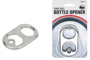 Suck UK Décapsuleur à anneau | Design pop art | Ouvre-bière en métal | Cadeaux pour homme | Accessoires de bar | Cadeaux fantaisie pour homme | Outil de bar unique | Accessoires de voyage | Bas de