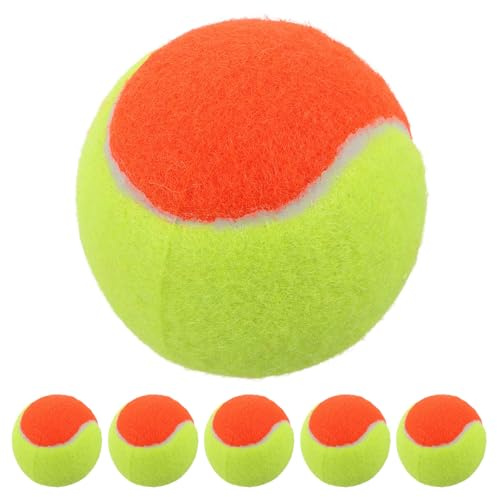 BESPORTBLE Lot de 6 Balles de Tennis pour Enfants Débutants - Balles en Caoutchouc Ludiques de 6,35 Cm (2,5 Pouces) pour L'entraînement, Les Jeux Et Les Aires de Jeux. Idéal pour Le Tennis Et Les