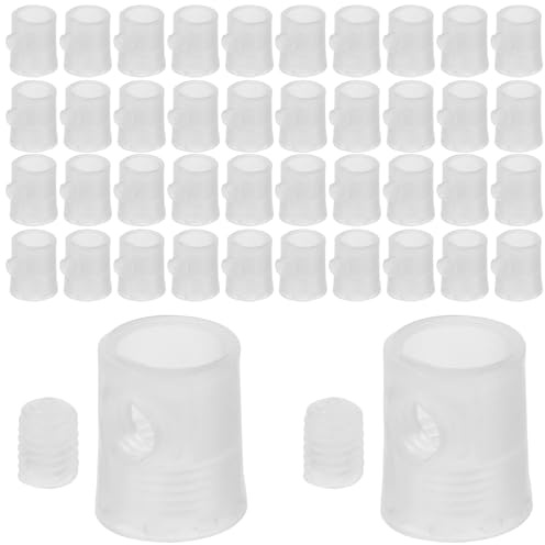 MAGICLULU 50 Pezzi Morsetti Pressacavo in Plastica M10 per Lampade a Sospensione, Clip Antistrappo per Fissaggio Cavi Elettrici, Connettori per Illuminazione Domestica e Lampadari