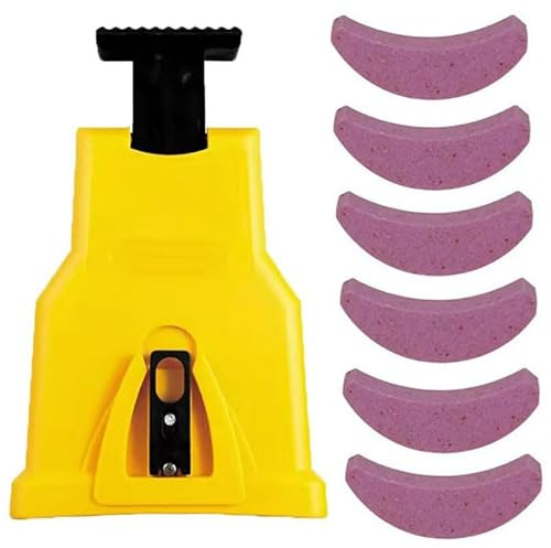 Affilacatena portatile per motosega, affilatrice veloce, con 6 pietre abrasive, affilatrice professionale Saw kit affilacatene elettrico per motosega, adatta a motoseghe da 14/16/18/20 pollici