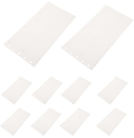 Ciieeo Recharge Agenda 2026 Non Datée Perforée pour Classeur 5 Anneaux, Insert Mensuel Rechargeable Pliable, Papier de Remplissage Hebdomadaire pour Planification et Organisation, Lot