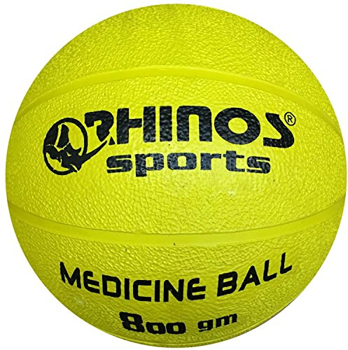RHINOS sports Medizinball, Gymnastikball 1 kg | gelb