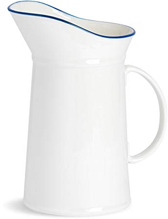 Nicola Spring Weißer Bauernhaus Wasserkrug - 1L