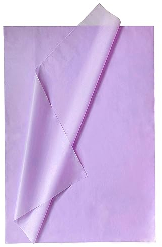 Creavvee Seidenpapier 50x70 cm, Hellviolett/Helllila 28 Blatt, F7171