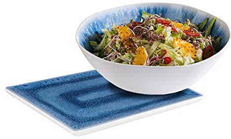 Melamin Geschirr Set Schüssel & Servierplatte, Campinggeschirr maritimes Design