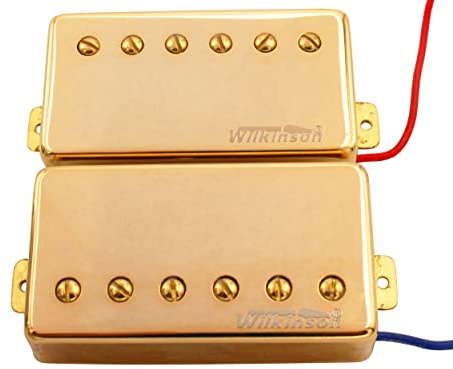 Wilkinson MWCHB CR/GD bedeckte Hochleistungs-Keramik-Humbucker Gold Set