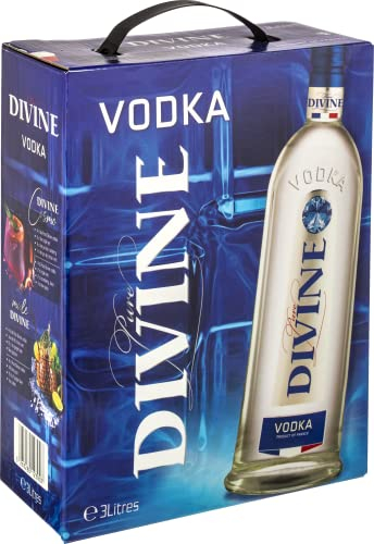 Pure Divine - Französischer Vodka aus den Nordvogesen - 37.5 Prozent Vol - Großpackungen 3 Liter - Wodka Bag in Box (1 x 3 l)