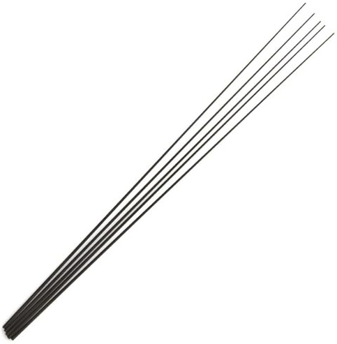 LureSport 5 Stück 39 cm massive Carbon-Rutenspitze, blanko, keine Farbe, Rutenbaukomponenten, Angelruten-Reparatur, DIY-Zubehör