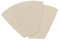 Fackelmann 42228 Lot de 2 filtres à café réutilisables, Filtres à café écologiques en coton, filtre lavable, Beige, Coton, 16,7 x 12 x 5,5 cm