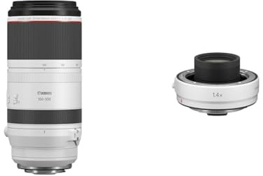 Canon RF 100-500mm F4.5-7.1L IS USM Lens - L-Series Super Telephoto Zoom | 5-stop Image Stabilisation | Weather-Sealed | Sports, Travel, Wildlife | Canon EOS R Compatible & EXTENDER RF 1.4x