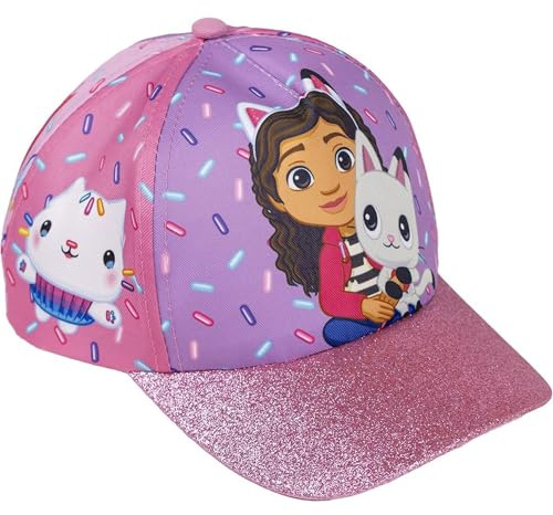 CERDÁ LIFE'S LITTLE MOMENTS Casquette pour Enfants Gabby's Dollhouse avec visière Cap, Purple, Taille Unique Unisex Kids